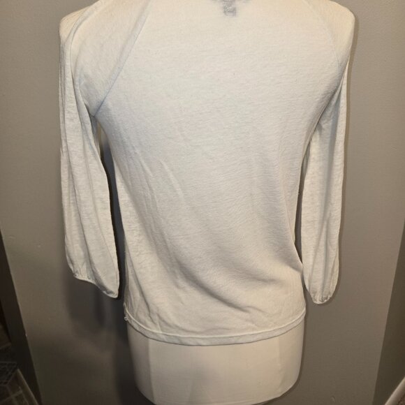 Banana Republic Smocked Lightweight Sweater XS - Picture 3 of 4